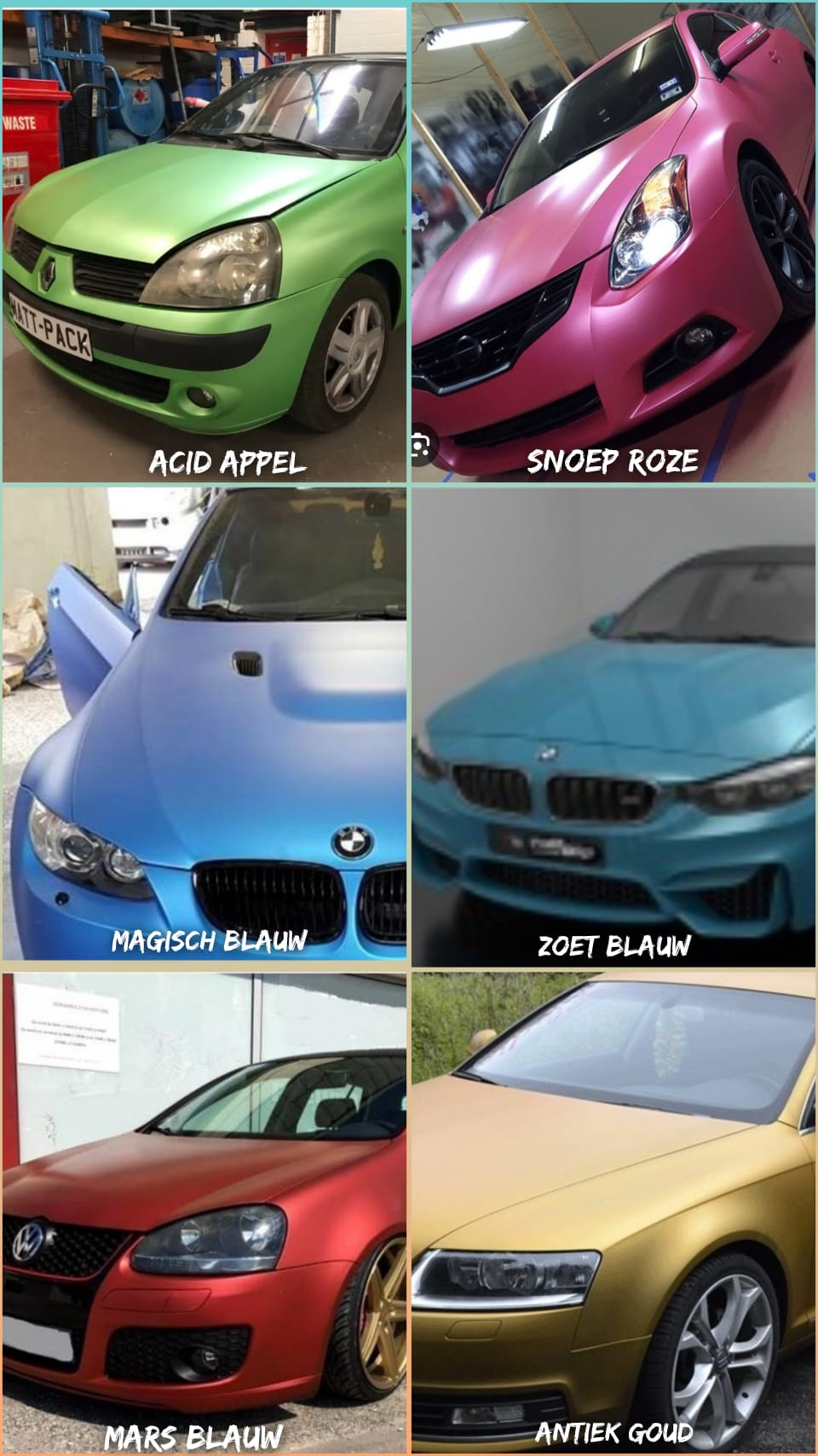 Candy Spraywrap of Autodippen – Kies uit Unieke Kleuren voor een Opvallende Look