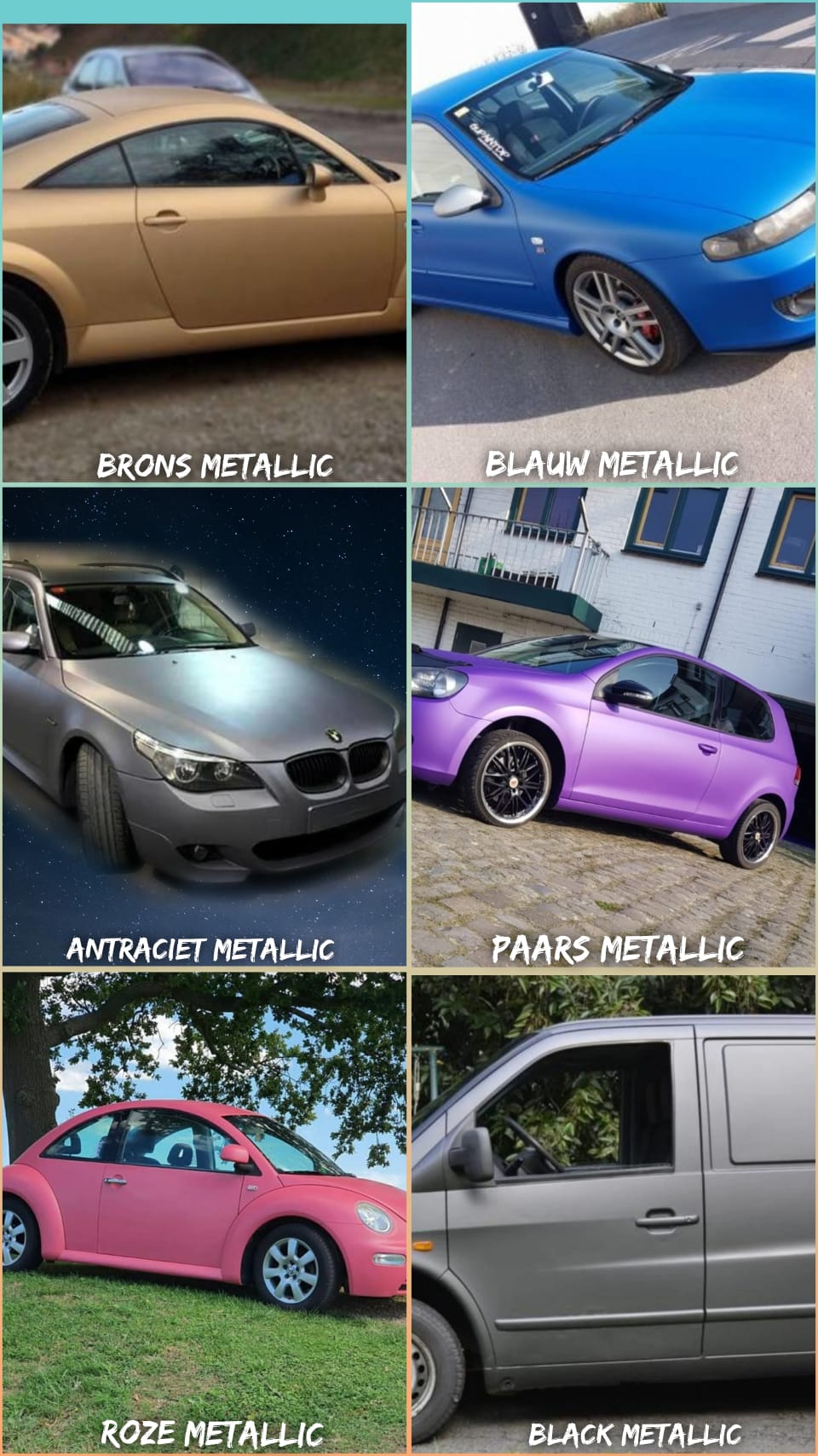 Autodip of een Metallic Spraywrap – Premium Kleuren voor een Luxe Look